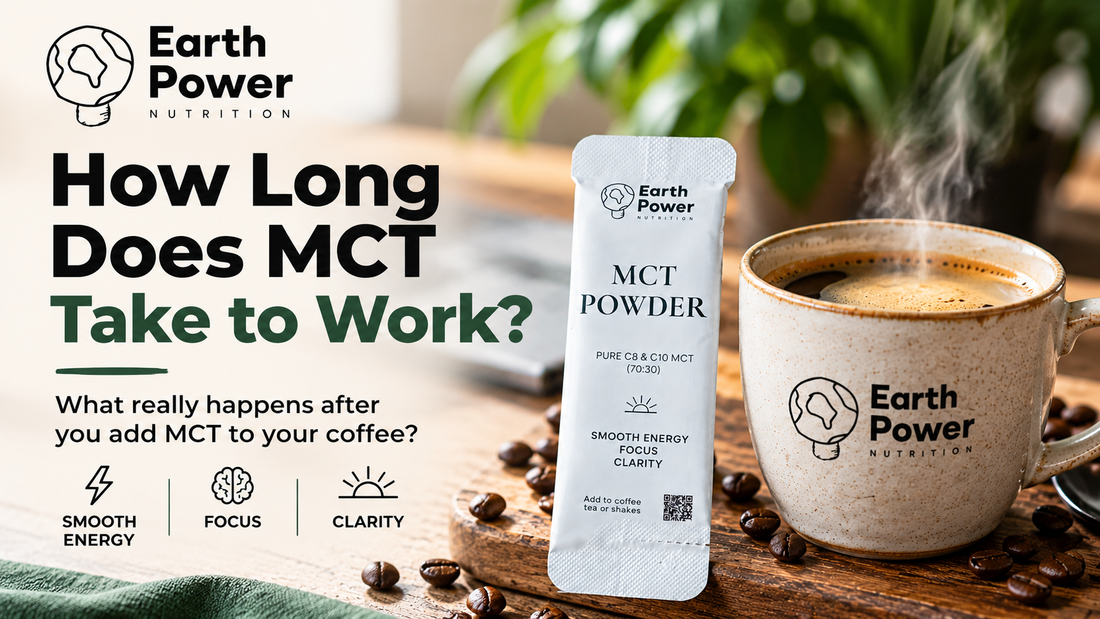 Earth Power Nutrition MCT powder with coffee – how long does MCT take to work